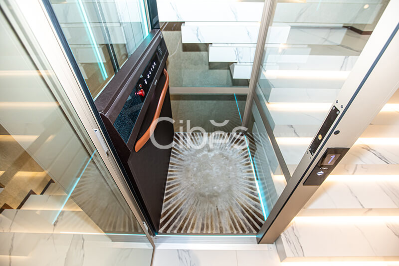 5层5站Cibes V80 限量版别墅电梯装置于浙江杭州