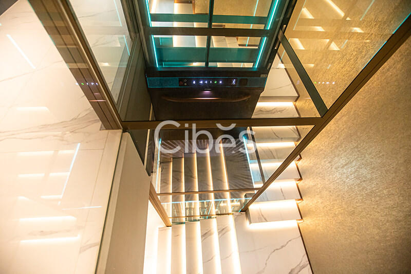 5层5站Cibes V80 限量版别墅电梯装置于浙江杭州