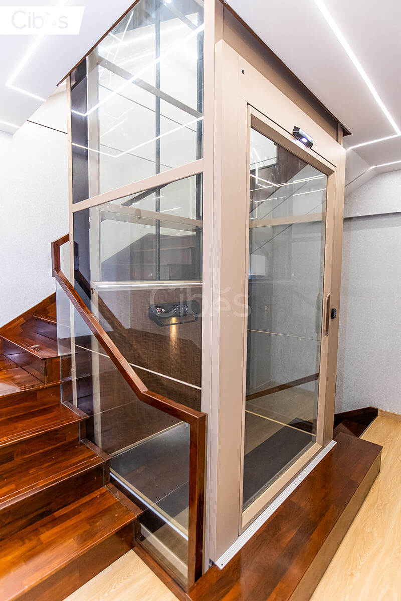 Cibes大发500家用电梯桂林装置案例