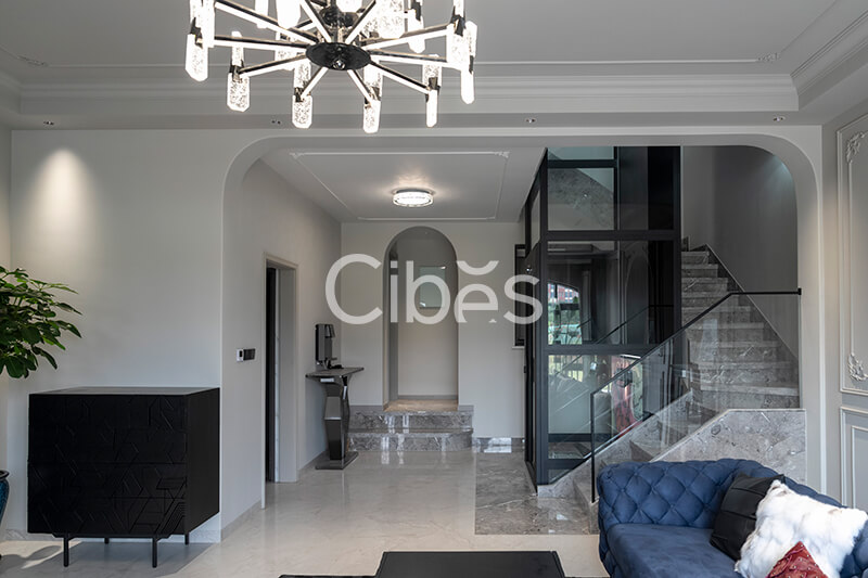 Cibes大发500昆明别墅电梯案例